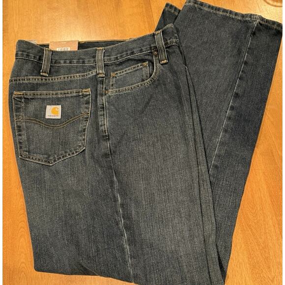 Carhartt Other - Mens Carhartt Holter Jeans 40 X 32 Relaxed Fit Straight Leg Denim Bed Rock NWT